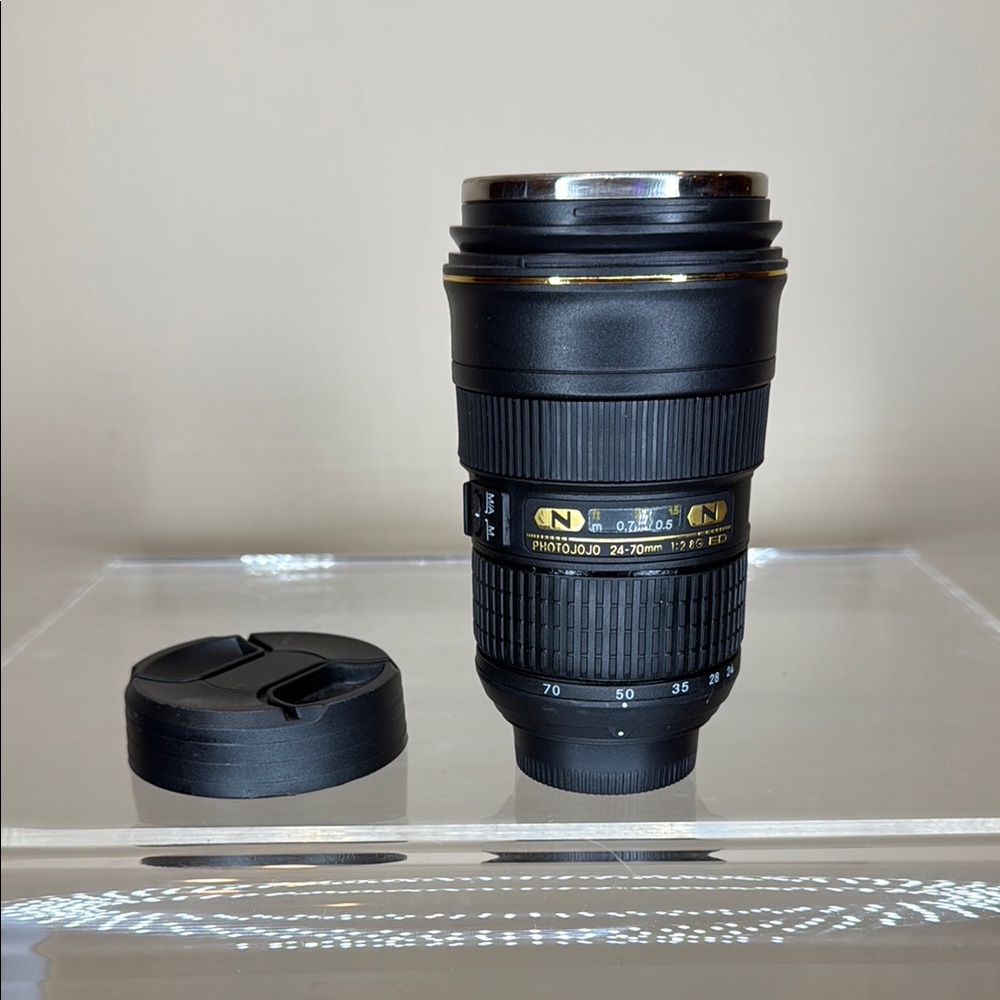 Nikon Style Lens Insulated Cup with Lid